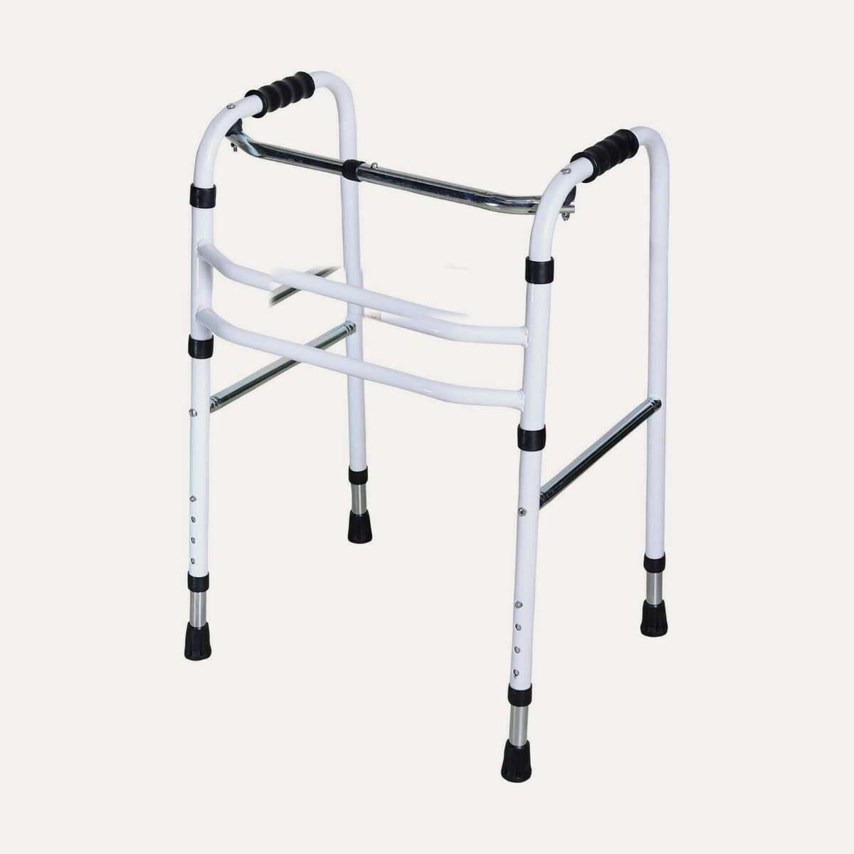 RW2506 white aluminum folding walker